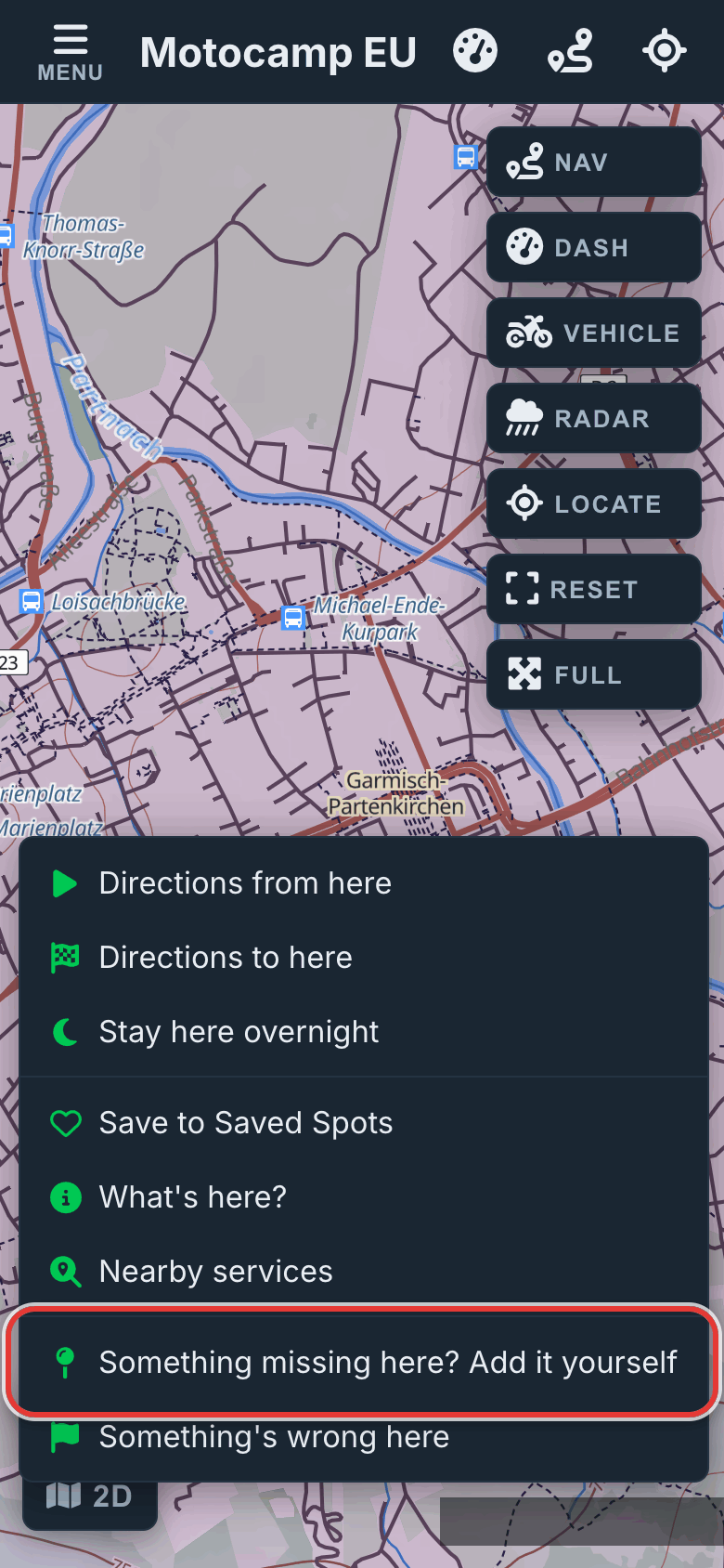 Press and hold the spot, on a phone