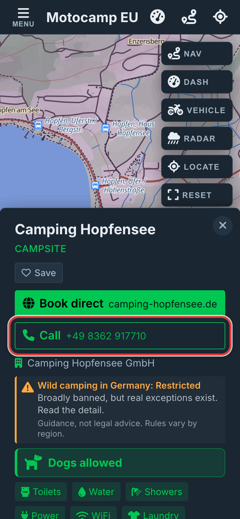 Or tap Call, on a phone